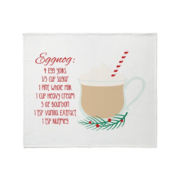 CafePress Eggnog Recipe Throw Blanket Super Soft Fleece Plush Throw