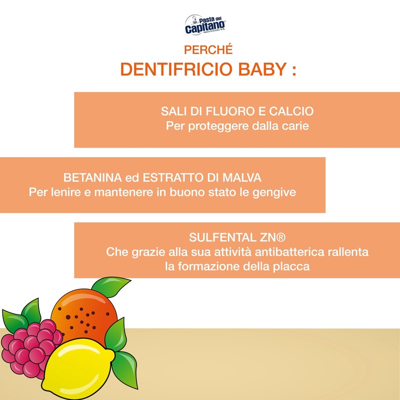 Pasta del Capitano Baby/Junior + 3 Jahre - Tuttifrutti, 75