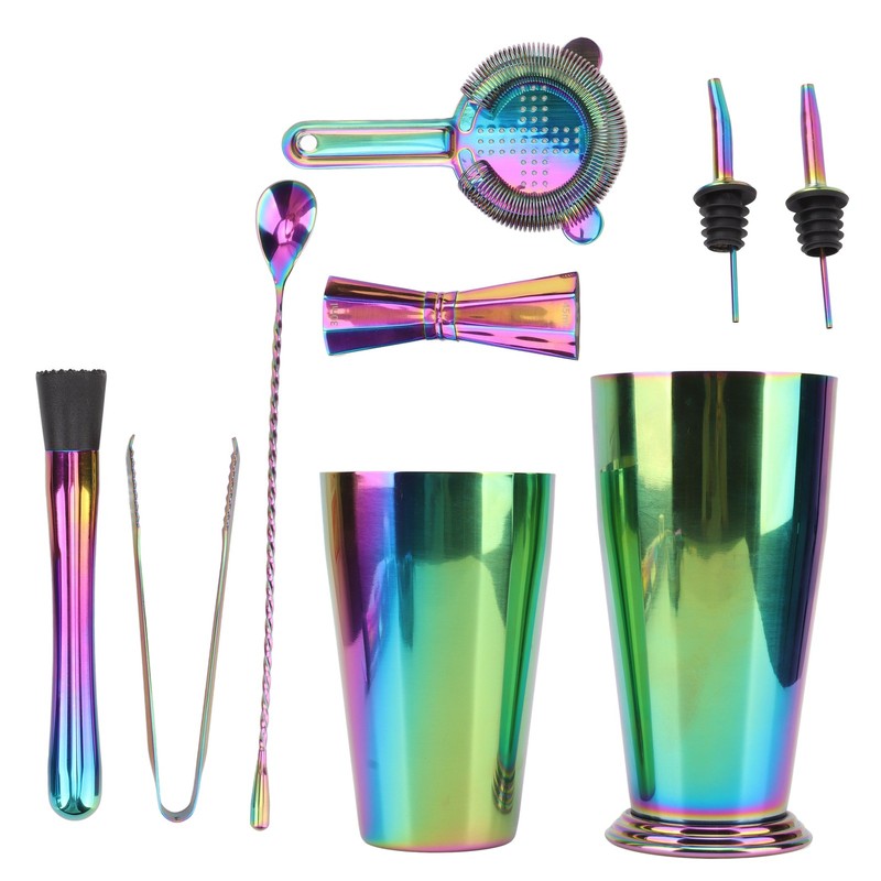 Bartender Kit 304 Stainless Steel Heat Preservation Cocktail Shaker Jigger