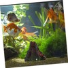 KONTONTY Lifelike Volcano Air-Stone Fish Tank Resin Decor Unique Aquarium