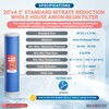 20" BB Anion Resin Filter for Tannin + Nitrate Reduction