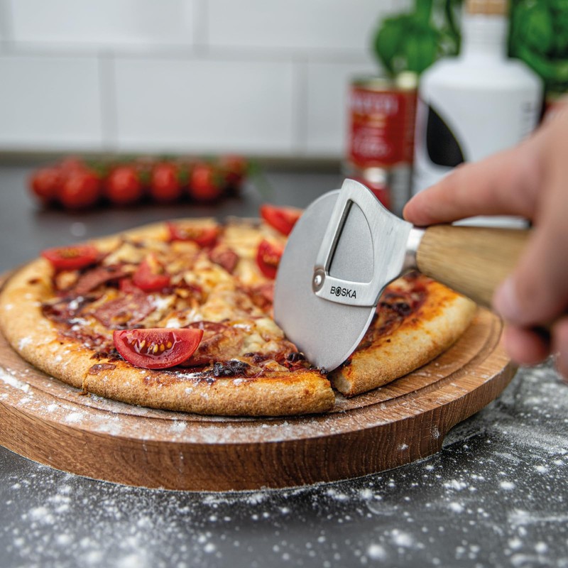 Boska Stainless Steel Pizza Cutter - Oslo Multifunctional Pizza Wheel