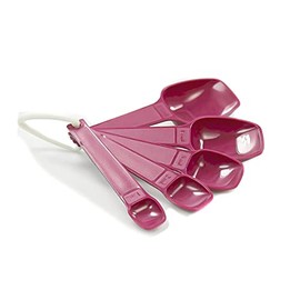 Tupperware Measuring Spoons (5) Red 37990