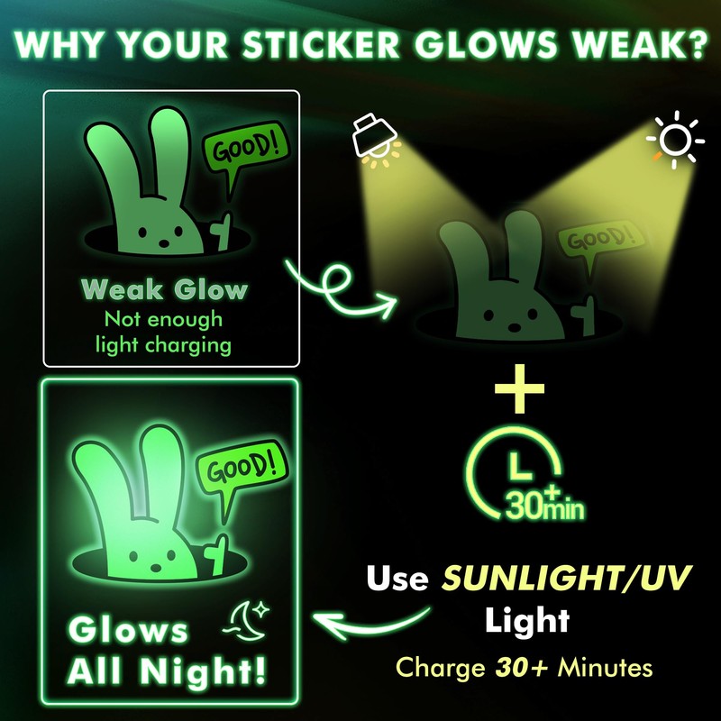 A-SUB Glow in The Dark Printable Vinyl Sticker Paper for