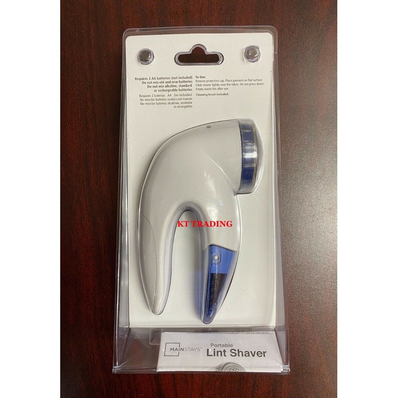 MAINSTAYS Portable 3-Blade Fabric Shaver Lint Remover Restores all Fabrics