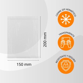 Clear Hermetically Sealed Plastic Bags Ideal for Freezing Food, Document Storage, Reusable and Preservation Bags - Ofituria