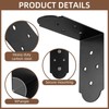 Rasugarlary Heavy Duty Corner Brackets, 6"x6"x3" L Brackets Heavy Duty