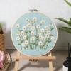 Zelphvt Beginner Cross Stitch Kits Daisy Flower Beginner Embroidery Kit