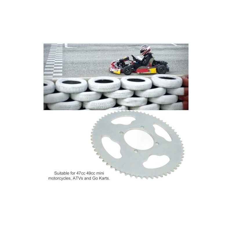 Fockety Rear Sprocket 64T T8F Chainring 54MM 4 Hole Steel