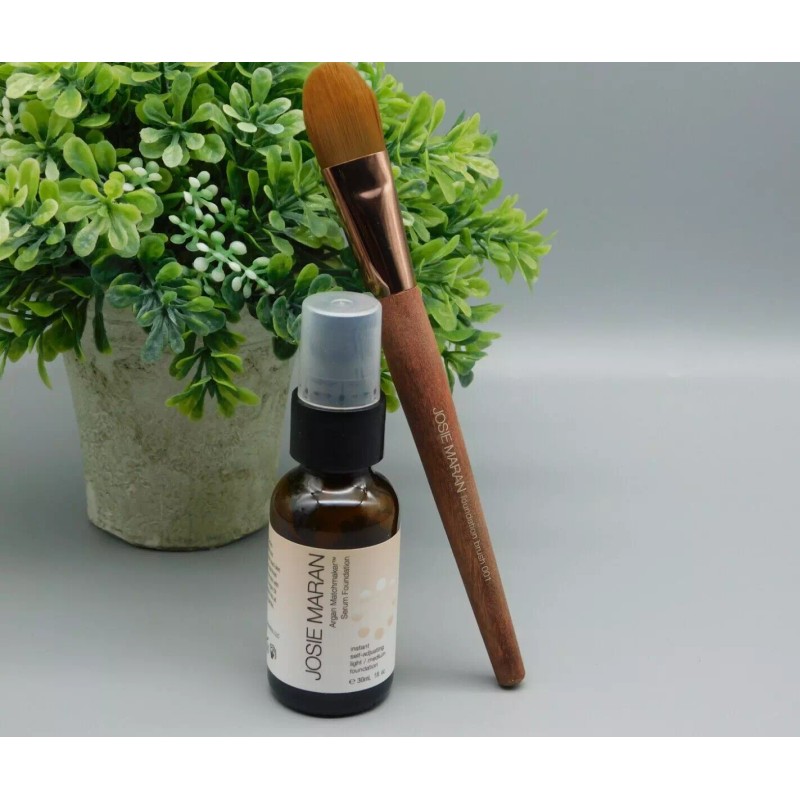 Josie Maran Argan Matchmaker Serum Foundation Light/ Medium With Brush