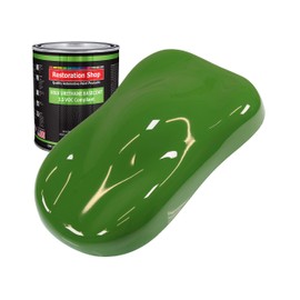 Restoration Shop - Deere Green Low VOC Urethane Basecoat Auto Paint - Quart Paint Color Only - Professional High Gloss Automotive, Car, Truck Refinish Coating