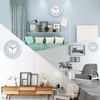 Topkey Silent Wall Clock Kitchen 9 Inch Retro Non-ticking Decorative