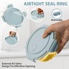 20oz Food Storage Containers with lids Set, Airtight 2.5 Cup
