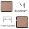 100 Pack Small D-Ring Steel Picture Hangers with Screws Picture