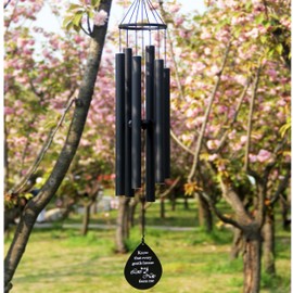 Sympathy Wind Chimes for Outside Large Deep Tone,38'' Memorial Wind ChimesTuned Soothing Tones for Garden Patio Home Decor,Windchimes in Memory of Mom Father Grandma