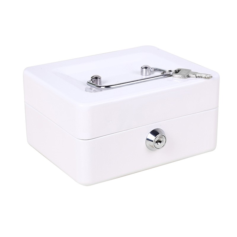 Metal Tool Storage Box Multi Grids Flip Open Type Portable