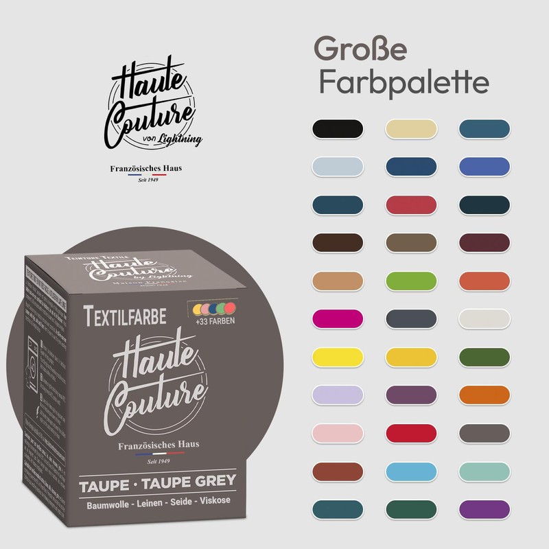 Taupe Fabric Dye - 350g All-in-One - Ready to Use