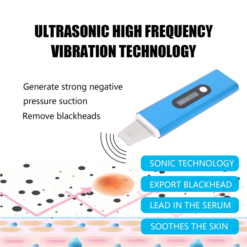 Ultrasonic Skin Scrubber Blackhead Removal Adjustable Face Pore Cleaner Beauty