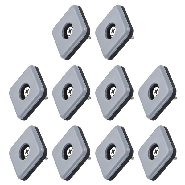 METALLIXITY Screw on Furniture Sliders (30mm/1.18in) 12Pcs, PTFE Square Chair