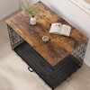 Piskyet Dog Crate Topper Wood Countertop for 48 42 36