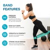 Beenax Fabric Resistance Bands (Set of 3), Long/Short Exercise Bands