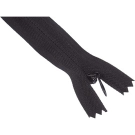 3 X Invisible Zips | Black, 16 Inch / 40cm | Closed-Ended Concealed Zipper for Sewing by UMTMedia®