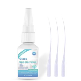 Viomis Glass Glue, 30g, Instant Strong Bond for Glass, Acrylic, Waterproof, Dries Clear, Quick Curing, Ideal for Craft, Jewelry, Rhinestone, Crystal, Mirror, Glasses