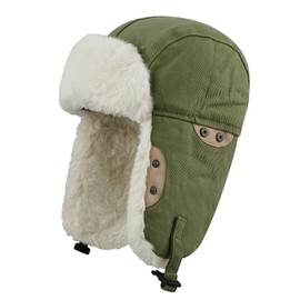 Clakllie Faux Fur Russian Hat for Women Men Cold Weather Trooper Trapper Hat Ushanka Hunting Eskimo Cap Ski Snow Caps,Green