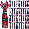 Winter Checked Plaid Wool 100% Cashmere Scotland Made Stripe Solid