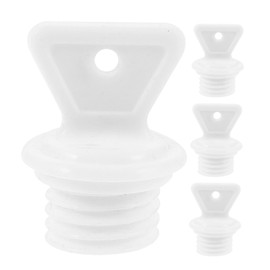 Outanaya 4pcs Leakproof Hot Water Bottle Screw Cap Replacement Stopper Rubber Sealing Plug for Warm Water Bag 21mm Inner Diameter