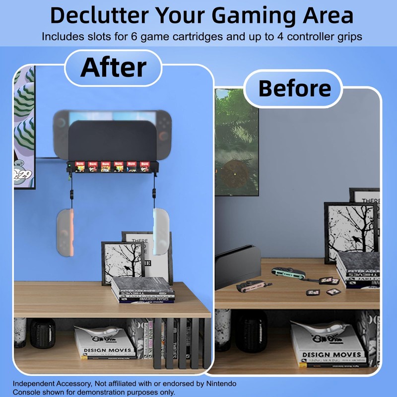 Actottosms 3D Printed Wall Mount Stand Compatible with Switch 2