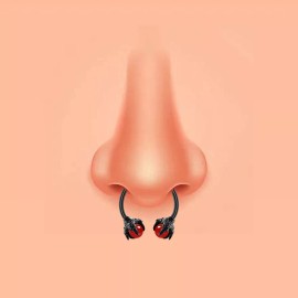 Blue Palm Jewelry 1 - 16 Gauge Red Purple or Black Horseshoe Septum Nose Ear Lip Helix Tragus C315 - 16G 3/8" Red