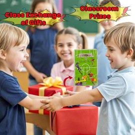 Natalieenati - Juego de pinball de fútbol y laberinto, 48 piezas, 2 en 1, regalos de fiesta de fútbol para niños, premios de carnaval, caja del tesoro, premios de aula, regalos de devolución para