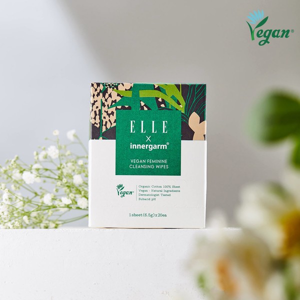 Inergam x ELLE Vegan Feminine Cleansing Tissue 20p