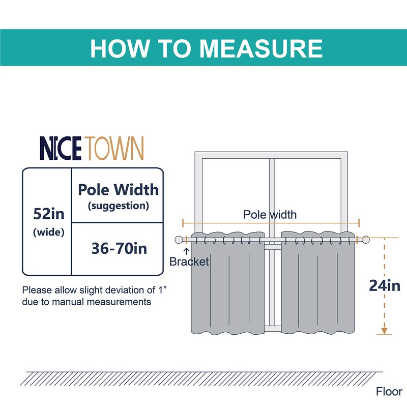 Nicetown - Cenefas opacas (106.7 cm de ancho)