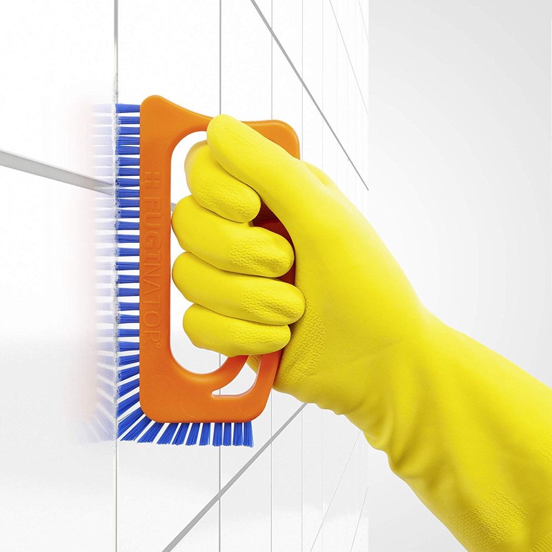 Fuginator Scrub Brush for Tile & Grout: Stiff Nylon Bristle