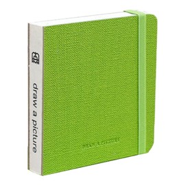 Basicon 10 x 10 cm Square Watercolour Journal 100% Cotton Watercolour Paper 300 GSM Acid Free 30 Sheets 60 Pages Watercolour Paper Notebooks Travel Sketchbooks for Artists Adults Students (Green)