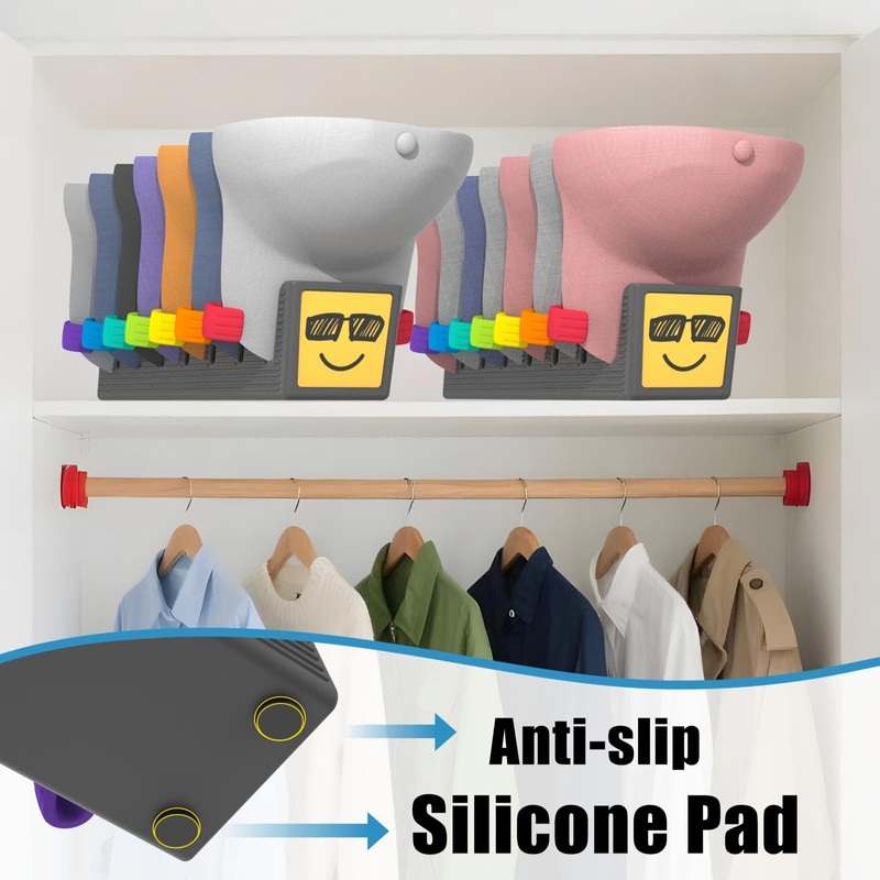 BRUBEQO Hat Organizer Hat Rack Stand 2-Pack,Hold Up to 14
