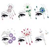 6 Sheet Face Gems Stick On, Face Jewels Rave with