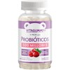 Gomitas V-PROB con probioticos sabor arandano, frasco con 60 gomitas