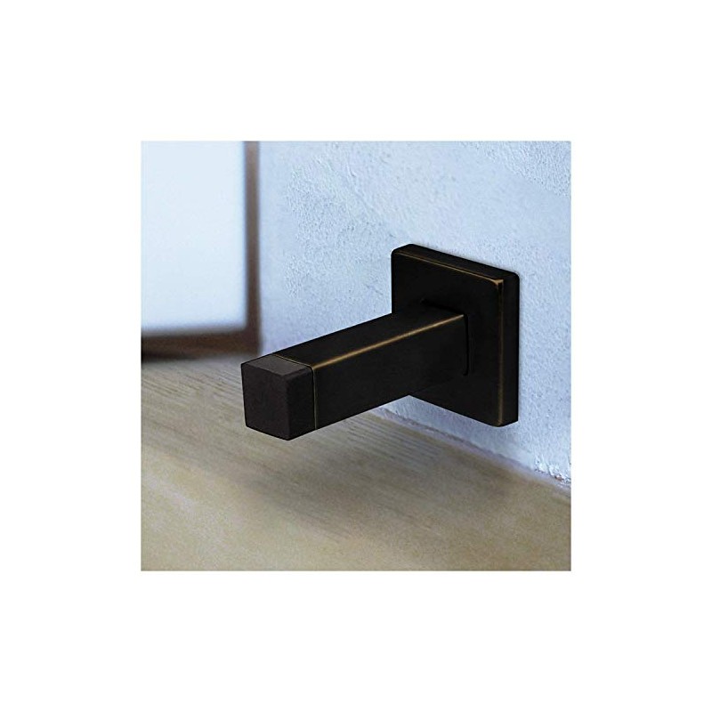 Nuk3y - Perchero de pared cuadrado moderno, 2 unidades, Oiled