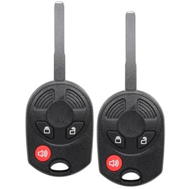 TOP-VIGOR 2pcs Keyless Entry Remote Control Car Key Fob Replacement Compatible with Ford Escape Transit Connect 2013 2014 2015 2016 2017 2018 2019, 315MHz Smart Chip 63 80 3 Button for OUCD6000022