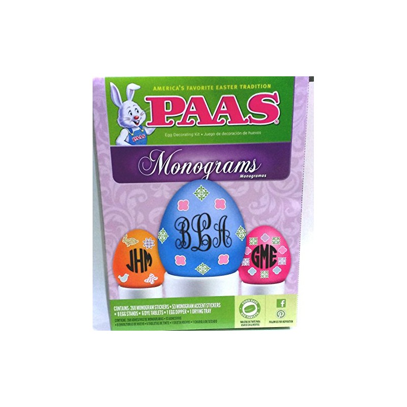 Monograms Egg Decorating Kit by PAAS