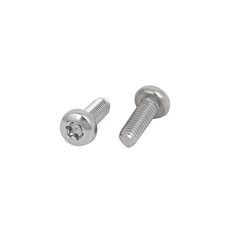 Sourcingmap M5x14mm 304 Stainless Steel Button Head Torx Screws Bolts