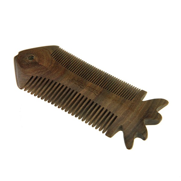Wooden Comb, Beard Comb, Handmade Comb, Moustache Comb, Double Sided Wooden Beard and Hair Comb