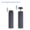 sourcing map 2 Pcs Adjustable Height Center Support Leg, 6
