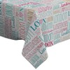 Xtremepads London Word Pattern Pattern - Rectangle Oblong Linen Tablecloth,