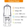 EvaStary G9 Halogen Light Bulbs 2 pin 120V 40W, Dimmable