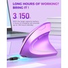 Lekvey Ergonomic Mouse, Wireless Vertical Mouse Rechargeable 2.4 GHz Optical
