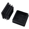 Pack of 50 NUZAMAS Square Black Plastic End Caps,35 x